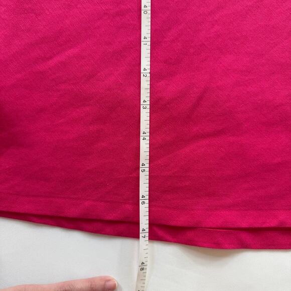 Vintage Jessica Howard Pink Linen Blend Sleeveless Maxi Dress Classic Dress Sz 6 - Picture 8 of 12